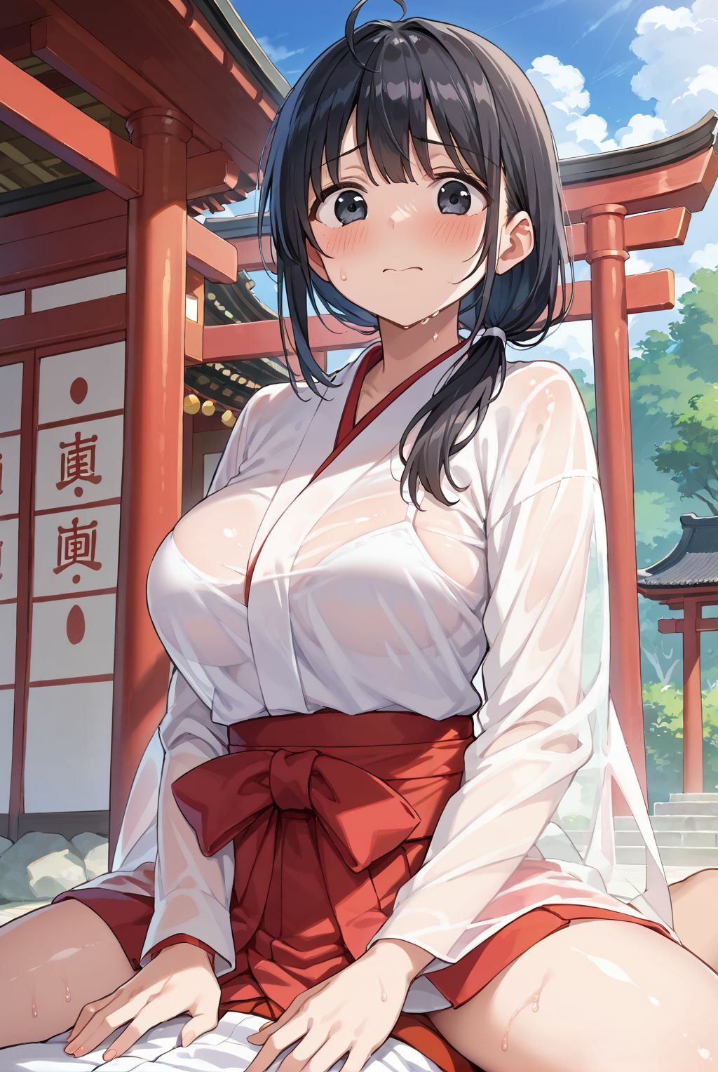 清らかな巫女は、俺にだけ腰を振る サンプル4ページ目