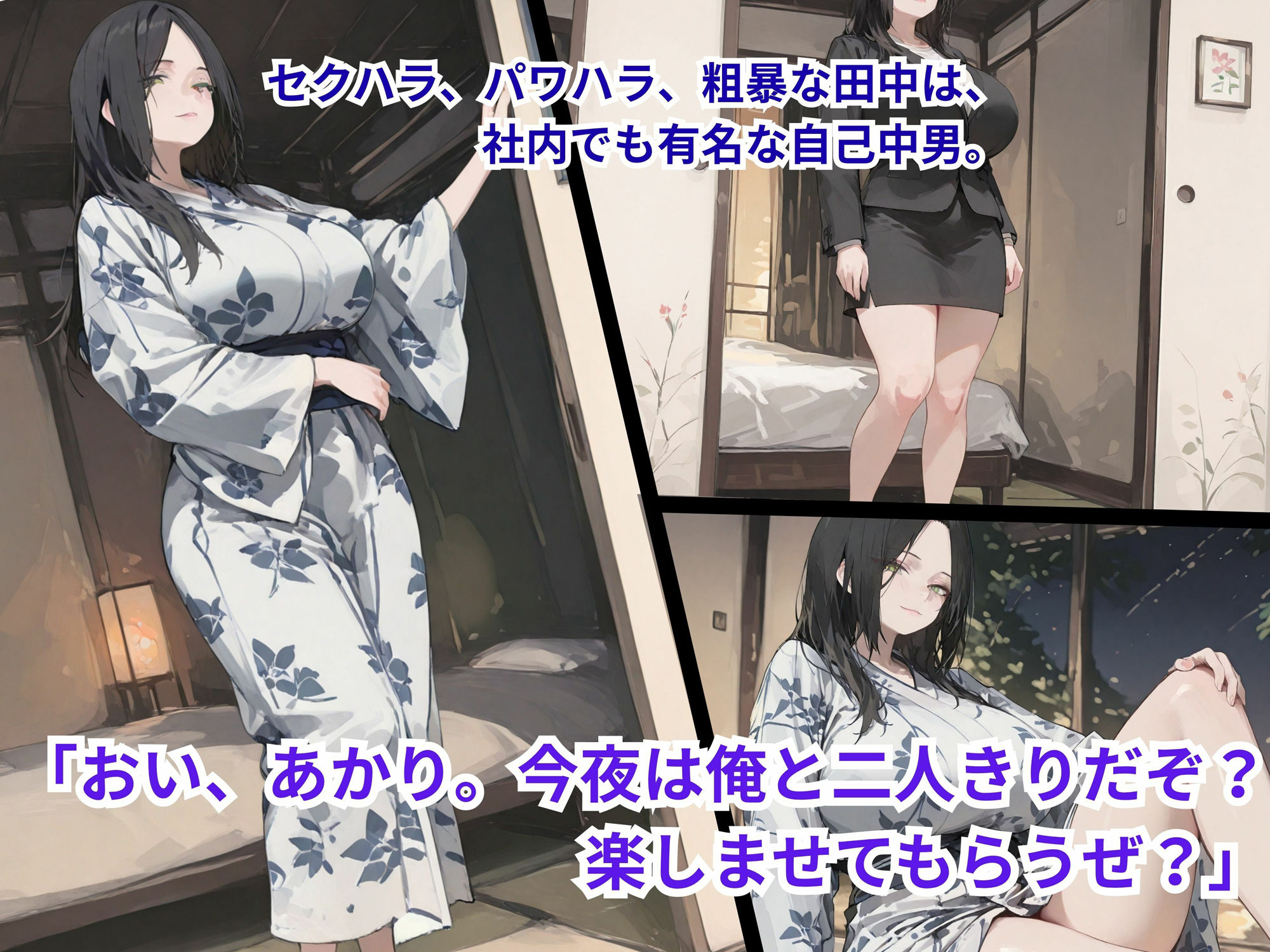 出張先の温泉旅館で上司と相部屋に サンプル3ページ目