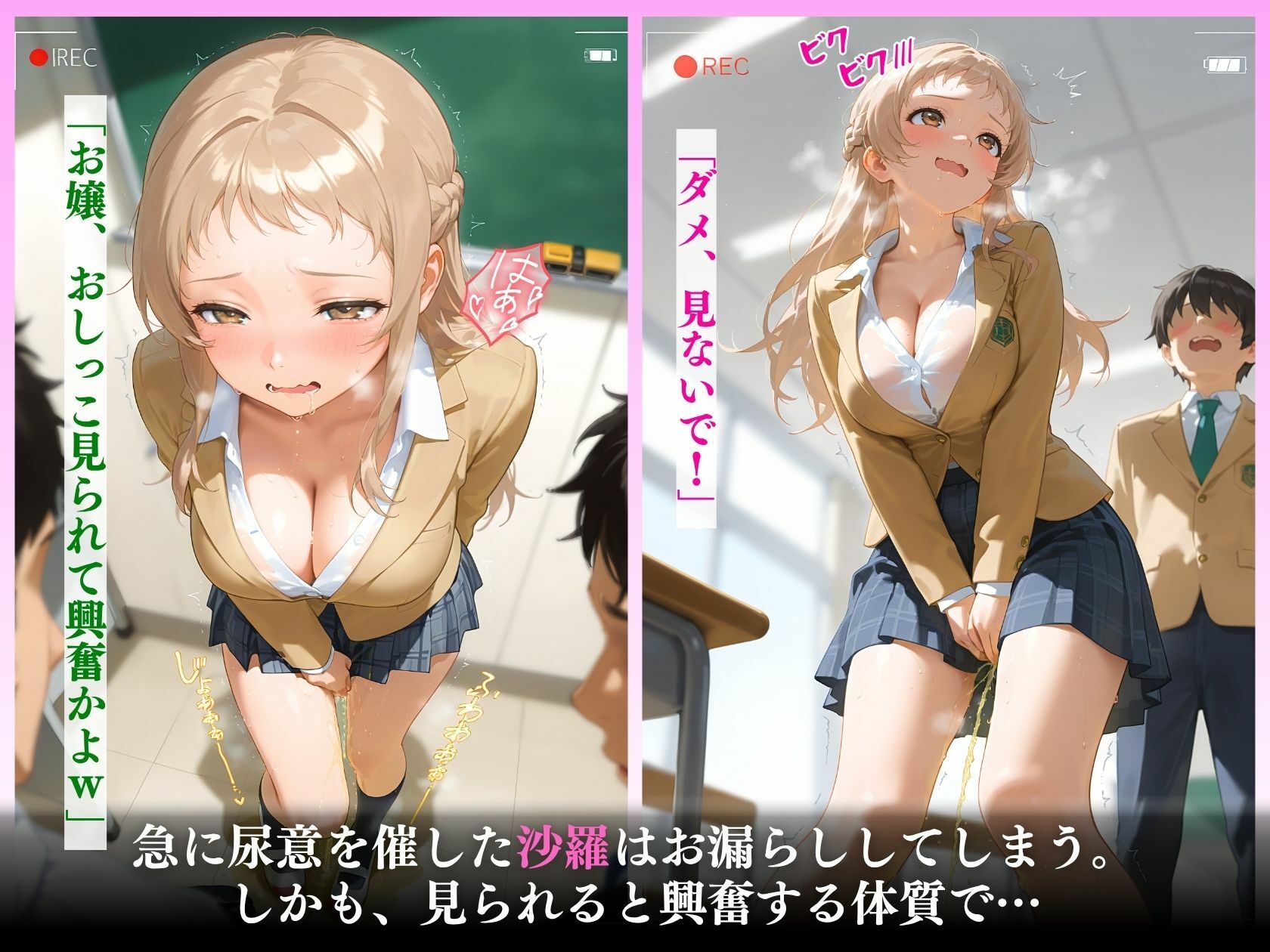 放課後ハメ撮りタイム〜お嬢様全校放送〜「本当はド淫乱なんです…」 サンプル5ページ目