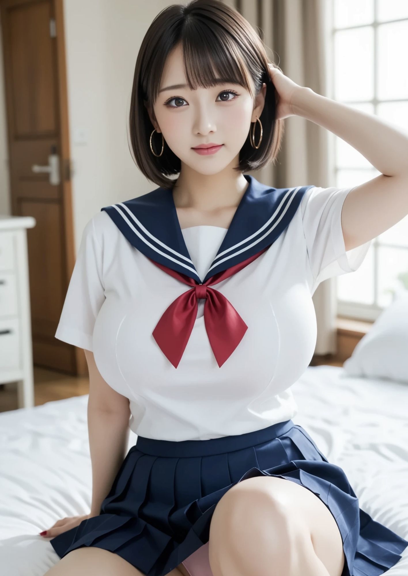 今日だけ！セーラー服っ！！艶島スミレ サンプル2ページ目