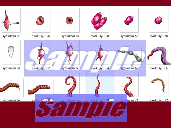 同人制作お助け素材「触手だらけ」 サンプル5ページ目