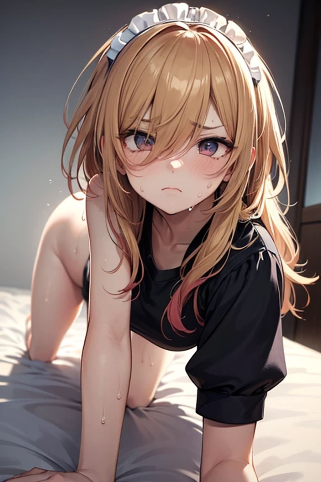 メイドに嫌な顔されながらご奉仕（S〇X）させる サンプル4ページ目