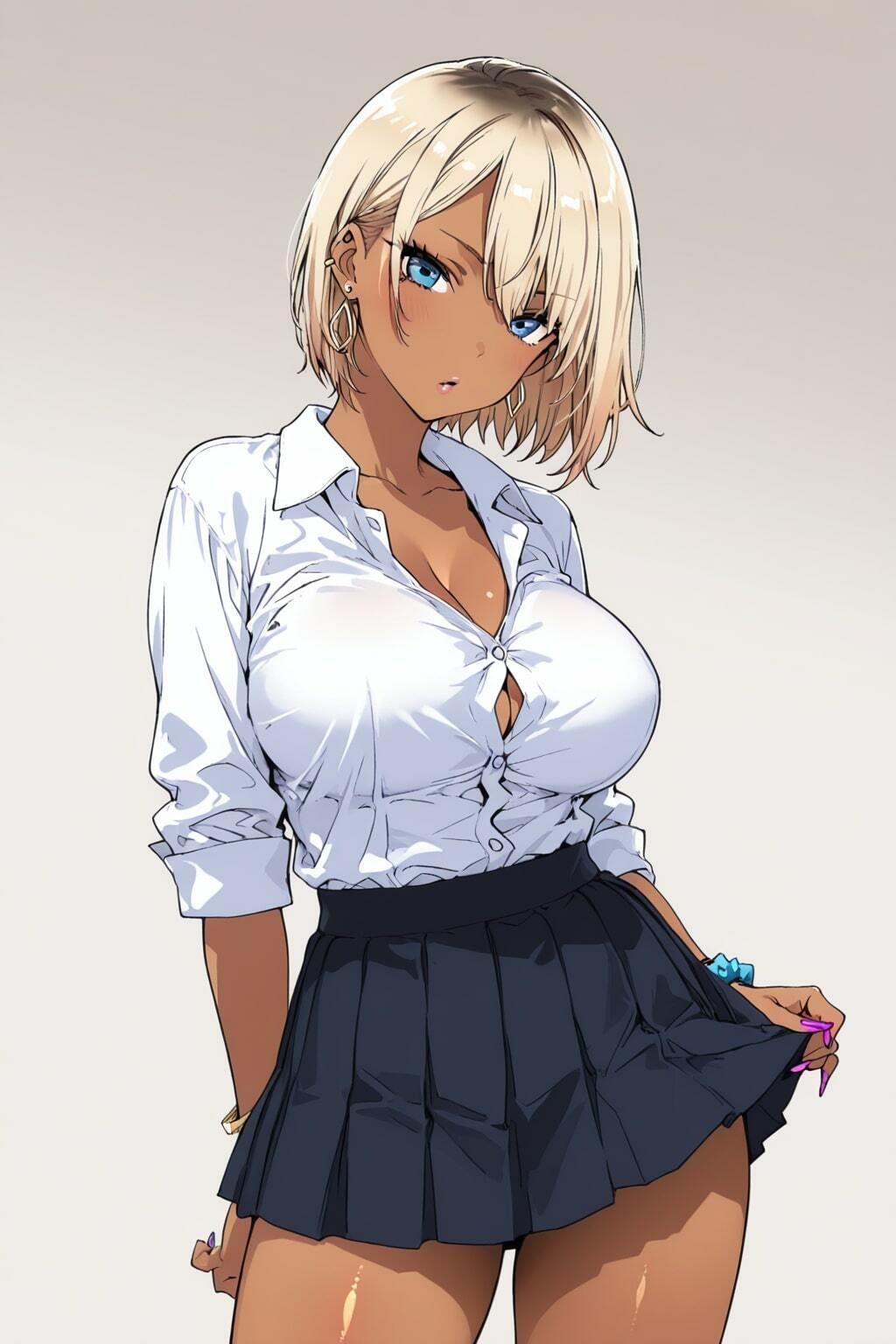 同じクラスのギャルがデカ乳を見せびらかしてくるのだが サンプル1ページ目