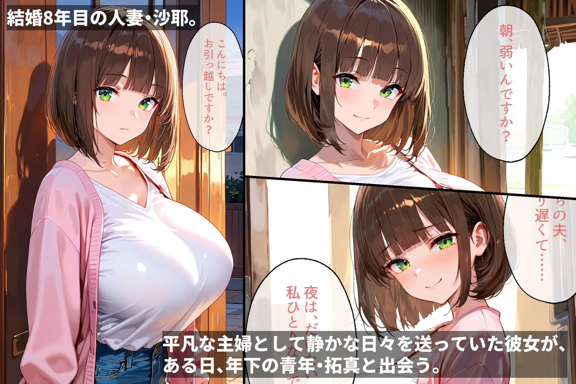 俺の隣に住む人妻は、誰よりも淫らだった サンプル1ページ目