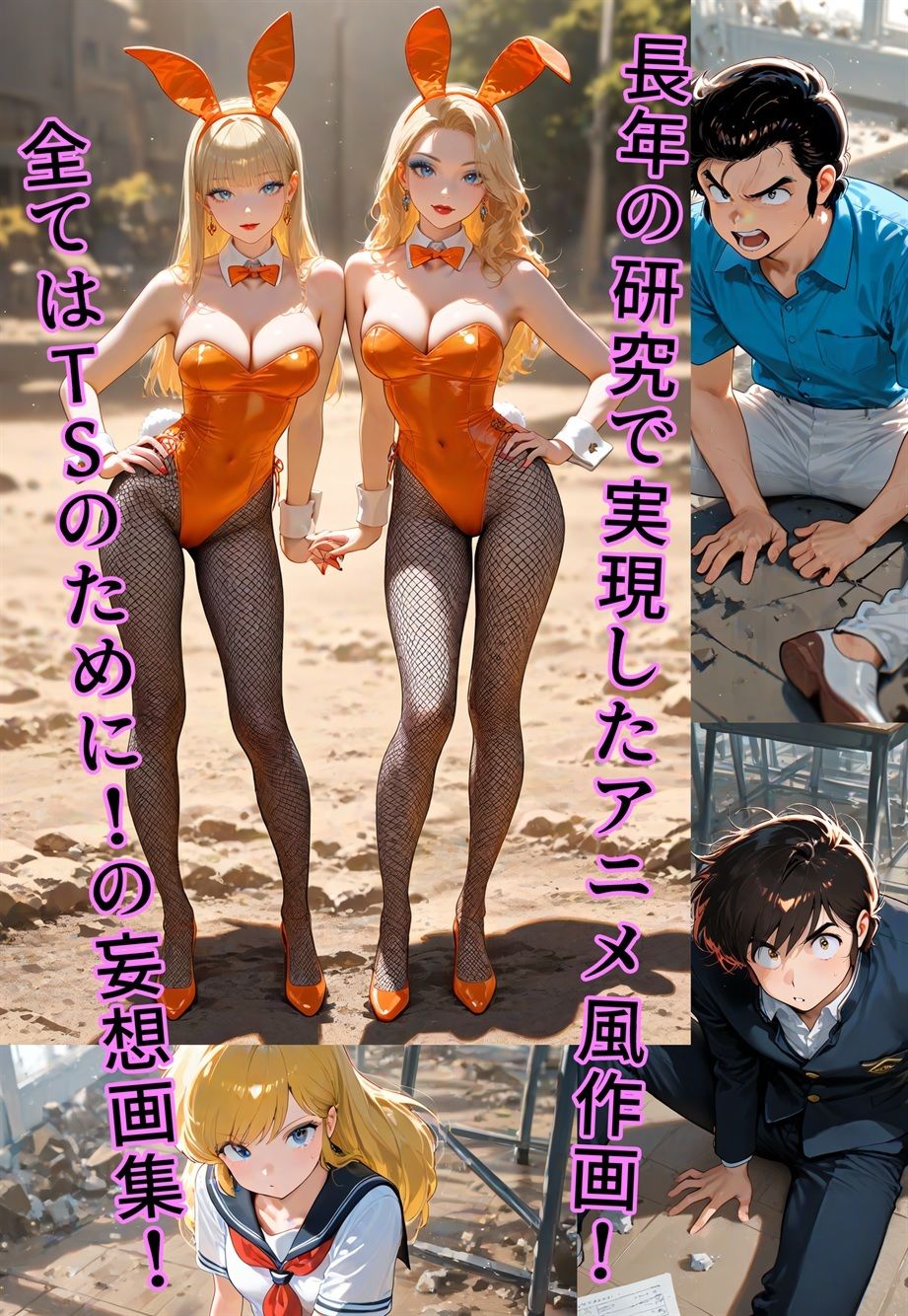 100円画集  うさぎ大使降臨！？〜バニー（♂）1000年契約で大パニック！〜 サンプル1ページ目