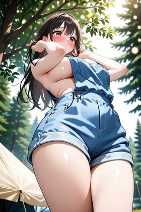 ソロキャン女子のアウトドアオナニー 〜無人テントはイキ放題〜 サンプル2ページ目