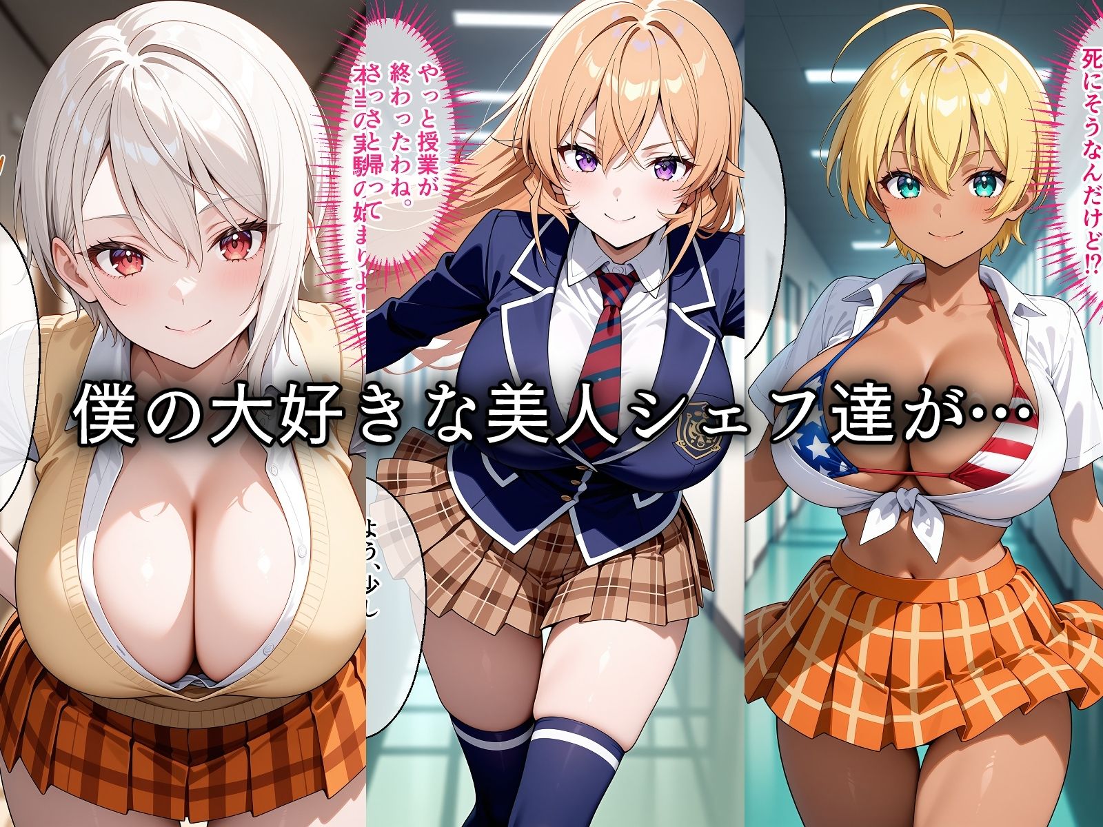 寝取られた美人シェフ達〜催〇アプリで種付け完了 サンプル1ページ目