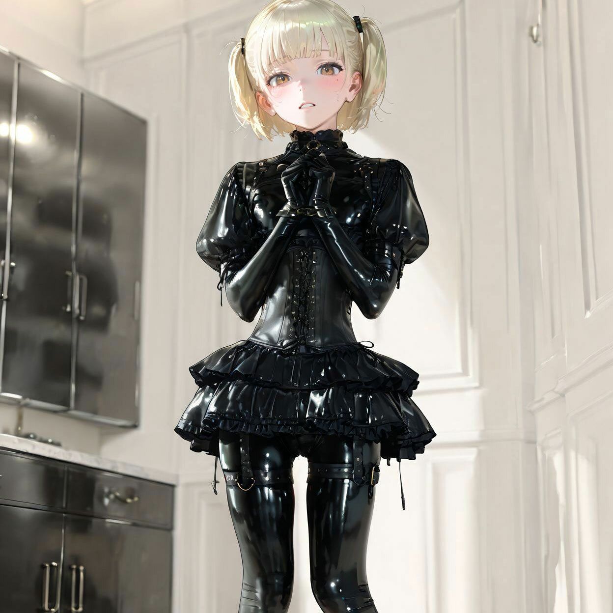 【190枚】ラバードールとして過ごす金髪少女の恥辱にまみれた日常 サンプル2ページ目
