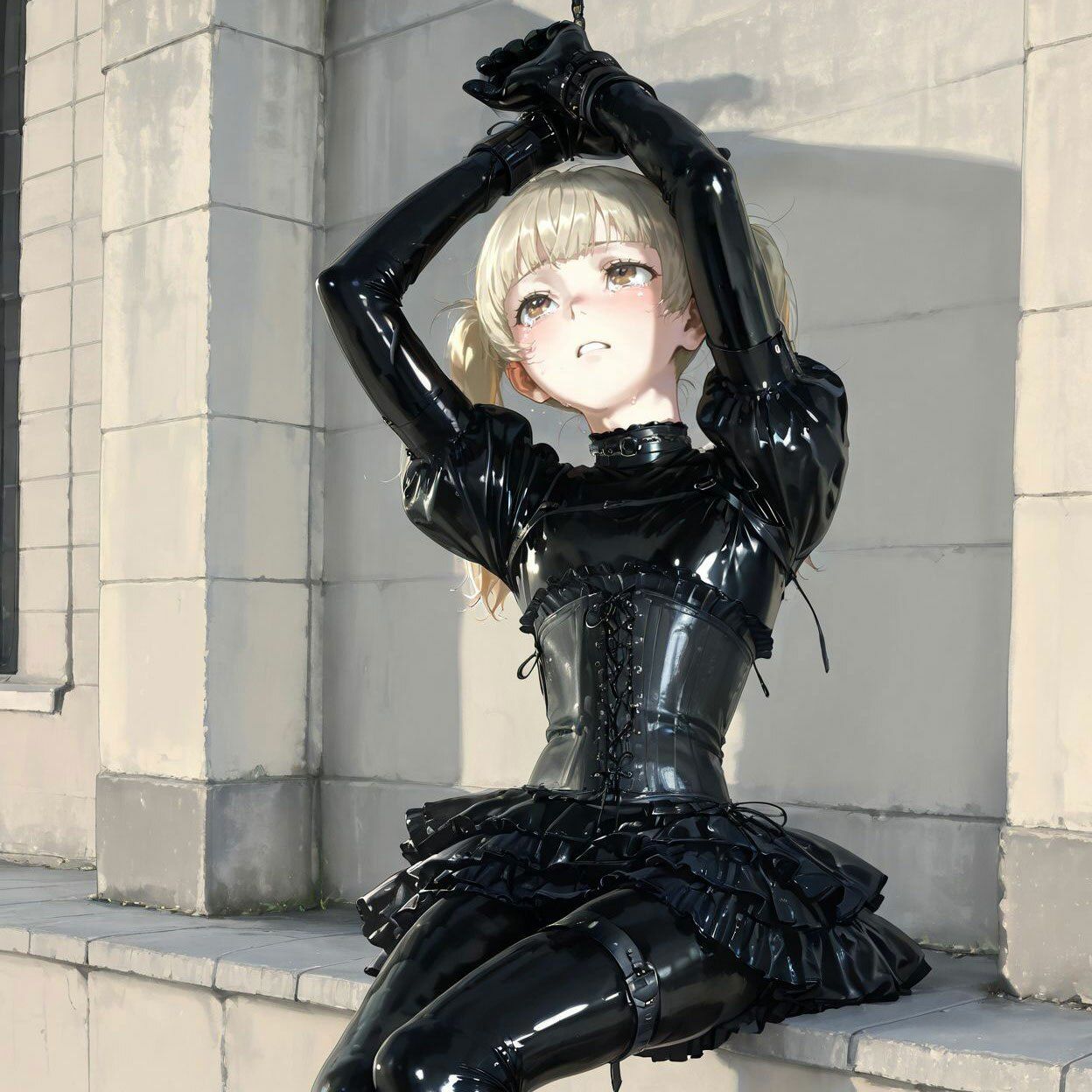 【190枚】ラバードールとして過ごす金髪少女の恥辱にまみれた日常 サンプル4ページ目