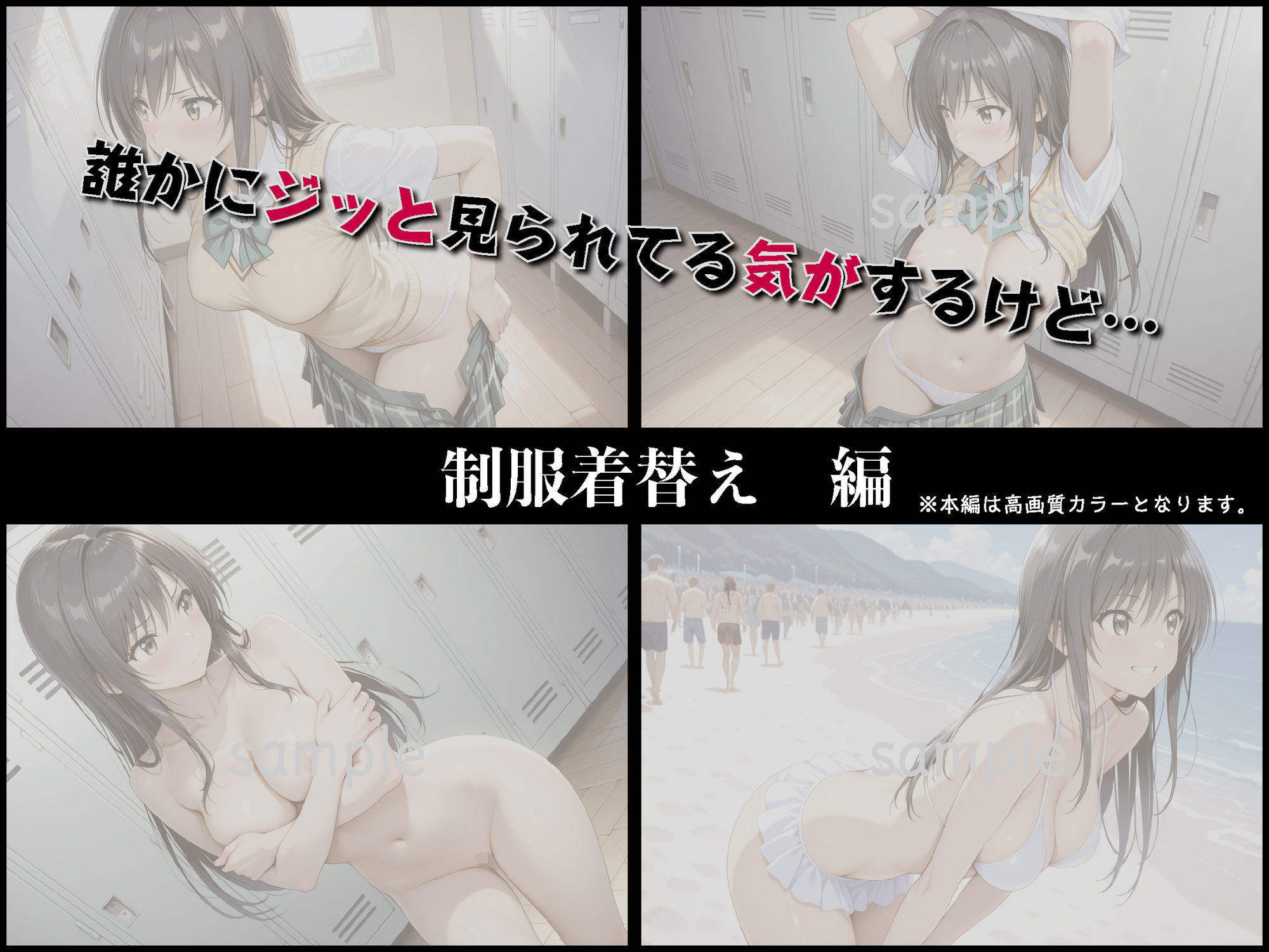 催●ビーチ〜古◯川唯、催●で自我崩壊〜【豪華CG500枚収録】 サンプル3ページ目