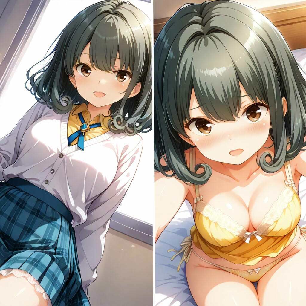 ガルフレ（仮）シチュCG集3  りさ＋睦＋るい＋CG集（制服） サンプル1ページ目