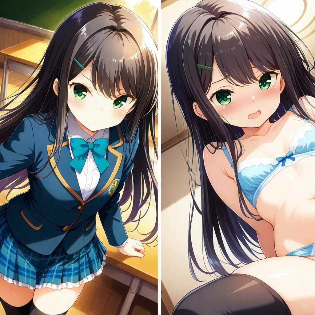 ガルフレ（仮）シチュCG集3  りさ＋睦＋るい＋CG集（制服） サンプル8ページ目