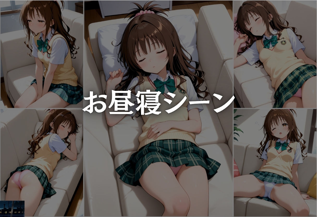 昼寝中の結城美柑、睡眠姦されイキまくる。目を覚ました頃には手遅れだった、、 サンプル3ページ目