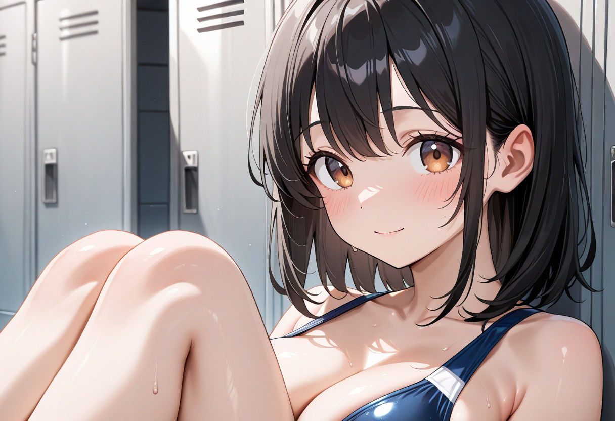 スク水清楚女子  種付け サンプル1ページ目
