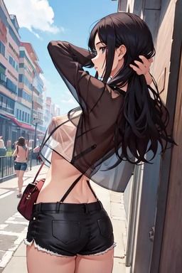 おっぱい丸見え！通りすぎる人の視線を感じながらノーブラ散歩 サンプル1ページ目