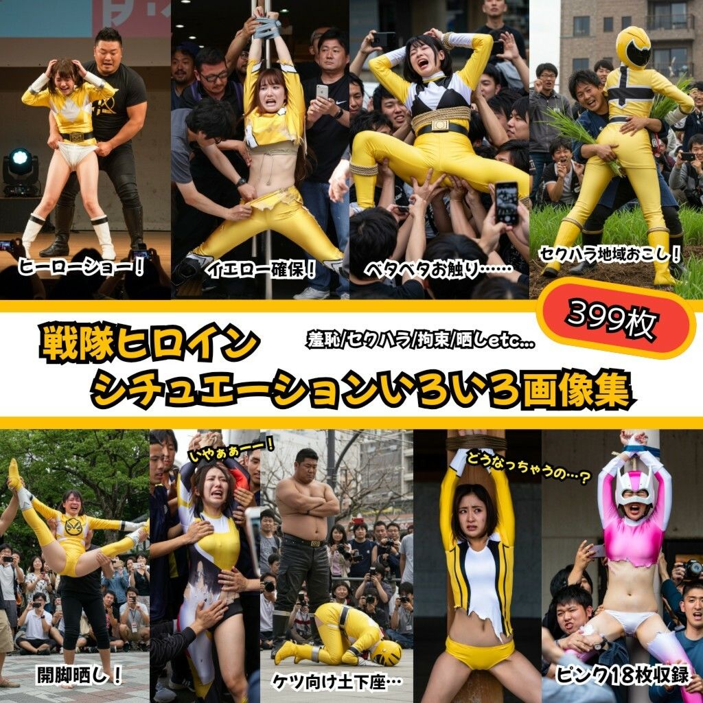 戦隊ヒロイン シチュエーションいろいろ画像集399枚 サンプル1ページ目