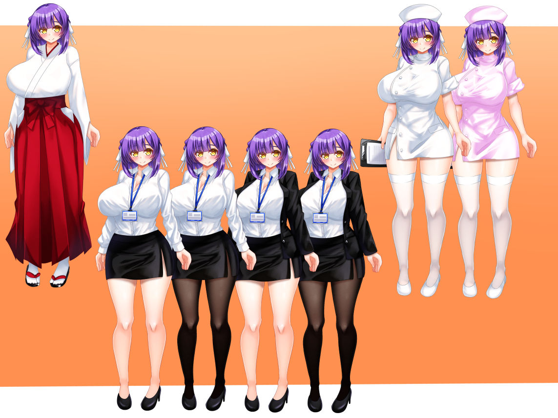 立ち絵素材 制服の女の子 HCGセット2 サンプル7ページ目