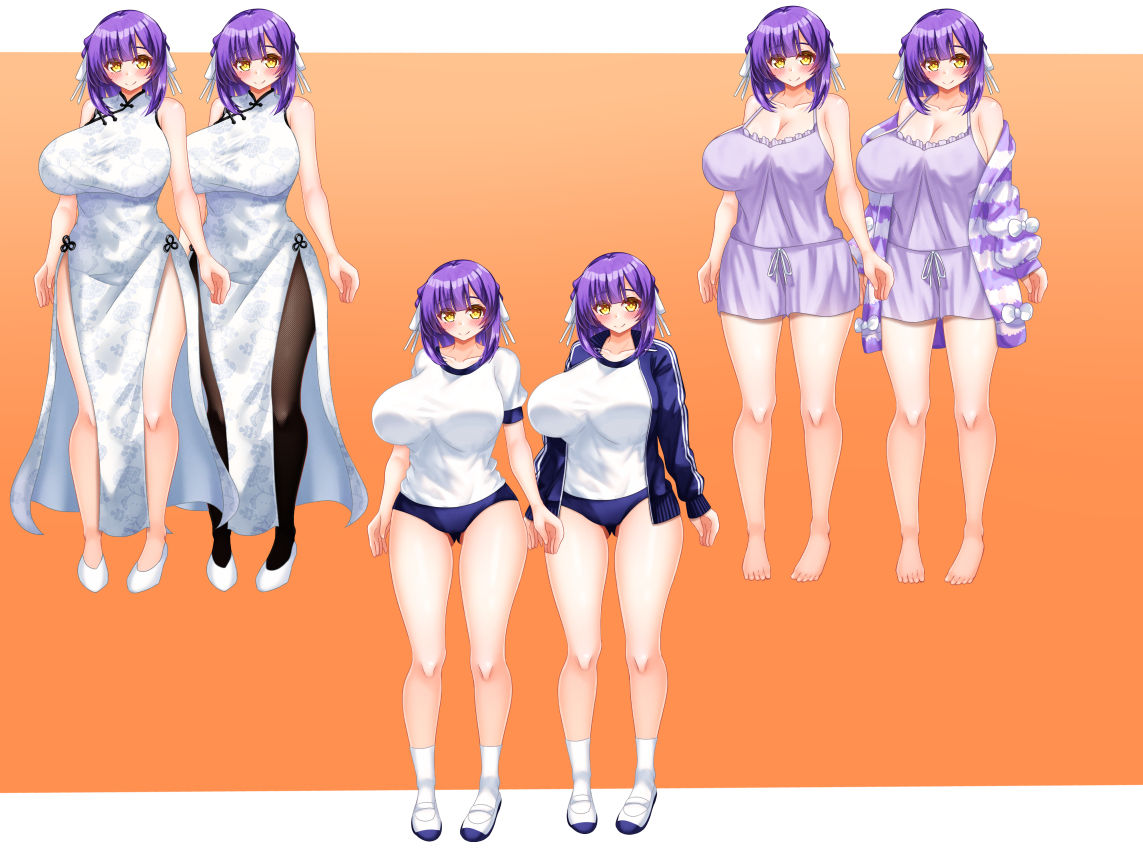 立ち絵素材 制服の女の子 HCGセット2 サンプル8ページ目