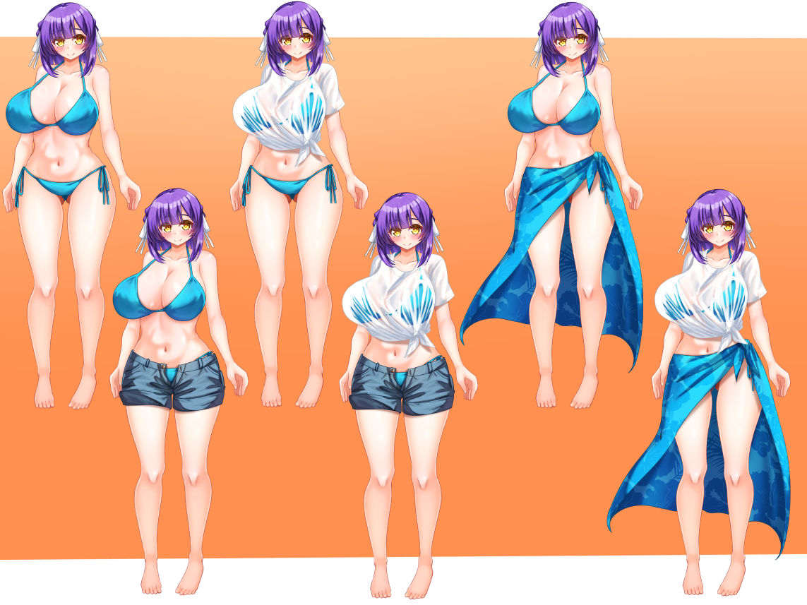 立ち絵素材 制服の女の子 HCGセット2 サンプル9ページ目