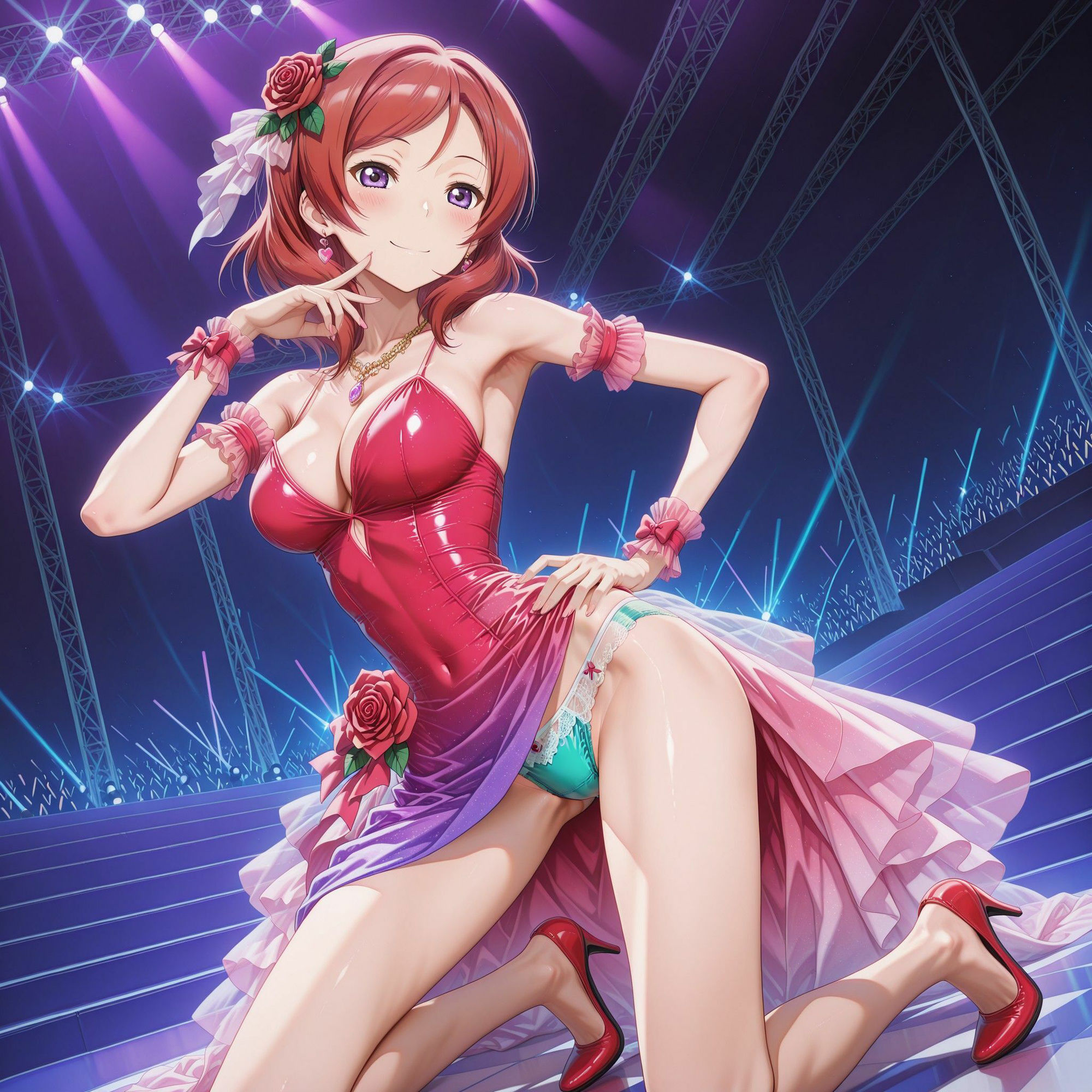 【衣装多種】生意気アイドルマ〇ちゃんのアヘ顔はいつまででも見ていたい_SEXオナニー編-1 サンプル7ページ目