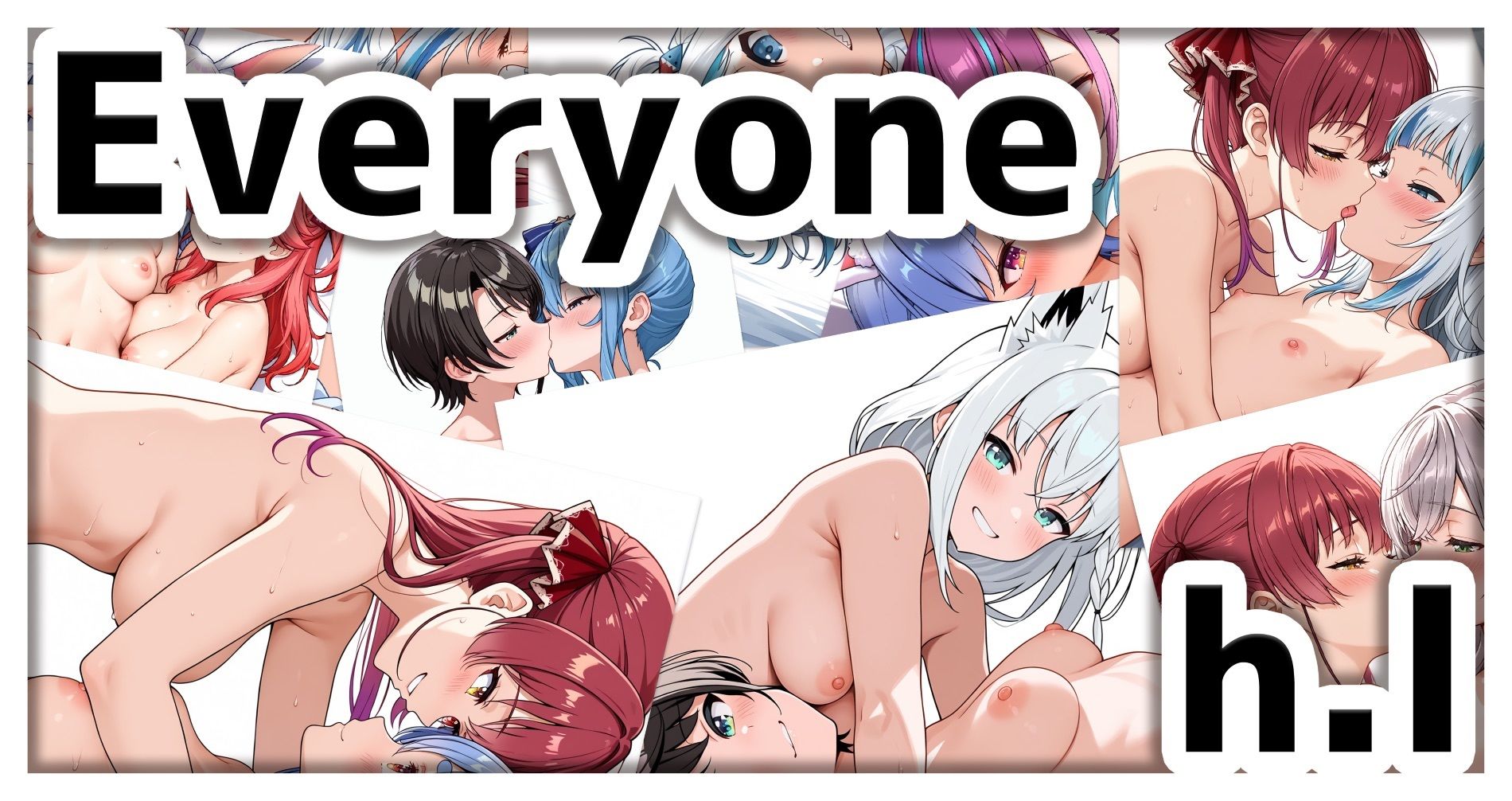 裸の女の子がいっぱい イラスト集（SDXL使用） サンプル1ページ目