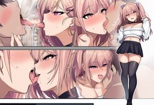 ベロチュー大好きな方へお勧めの超美麗AI画集 サンプル4ページ目