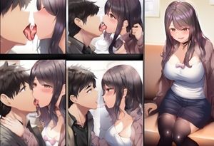 ベロチュー大好きな方へお勧めの超美麗AI画集 サンプル9ページ目