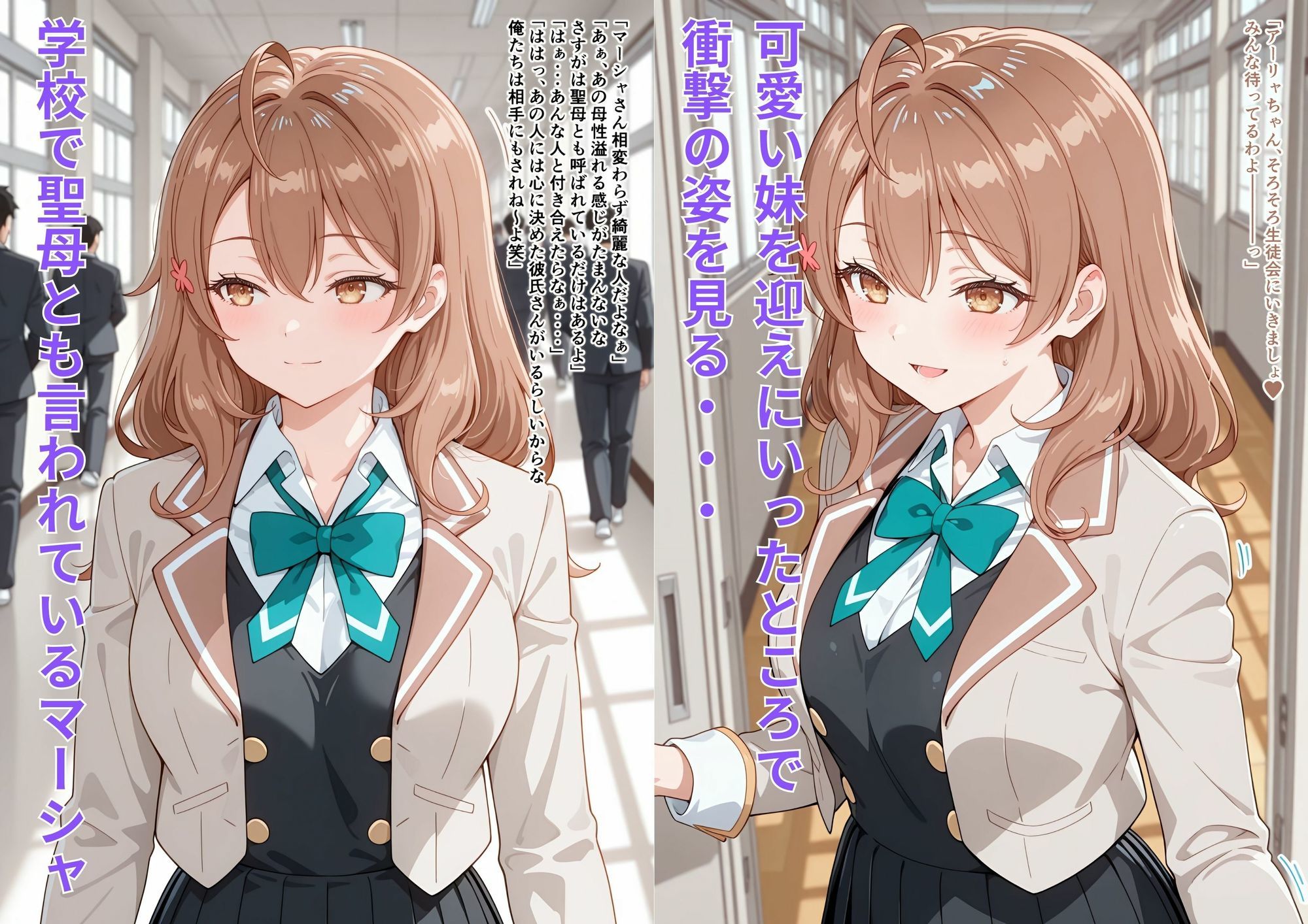 お姉ちゃんも負けてない！？  ふたり仲良く揃って淫乱ドスケベ肉便器 サンプル2ページ目