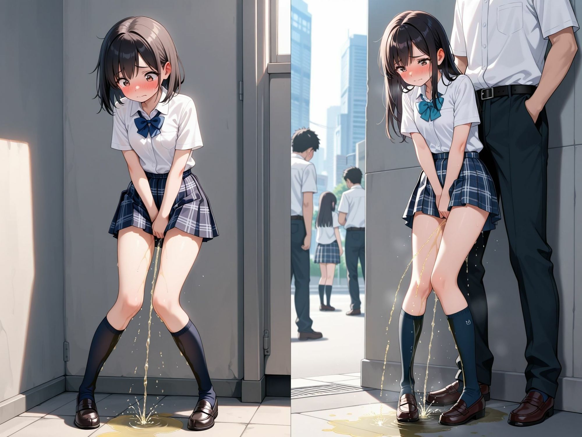 【おもらし】 お漏らし女子不純な救済！〜弱みを握って好き放題弄ぶ〜 サンプル2ページ目