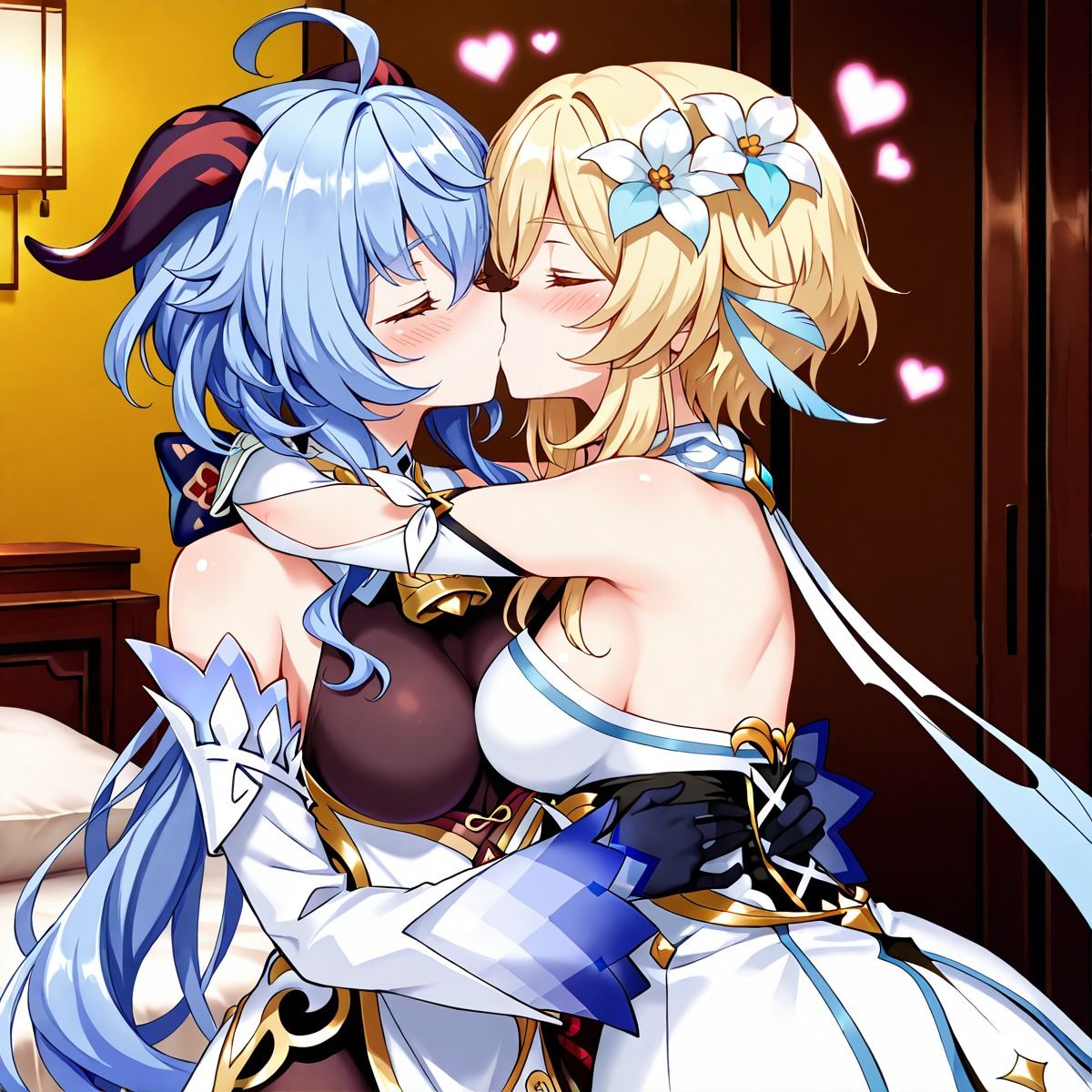 ほ〇る×甘〇  ふたなり百合CG集 サンプル2ページ目