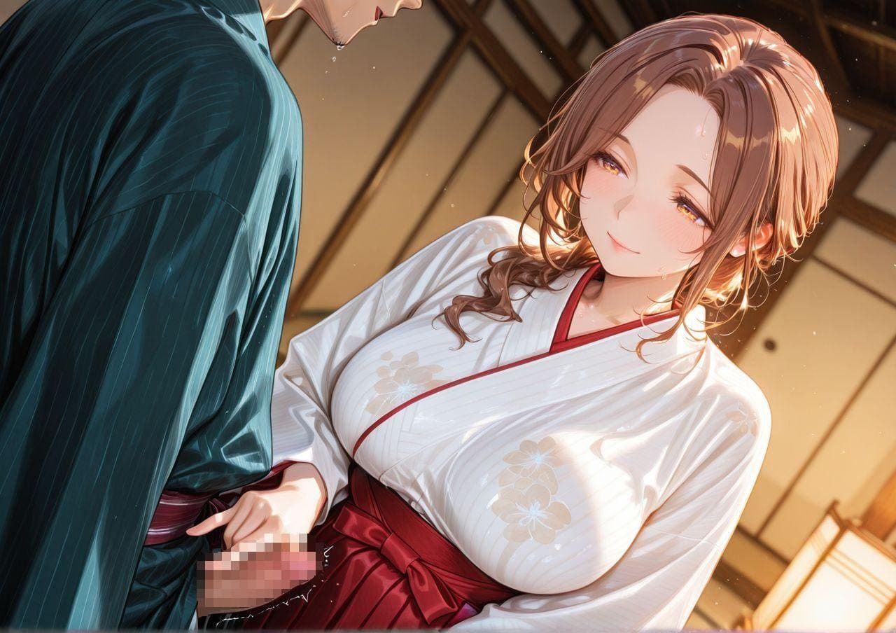 巫女のヒメゴト -神前で舞う静謐の熟女- サンプル1ページ目