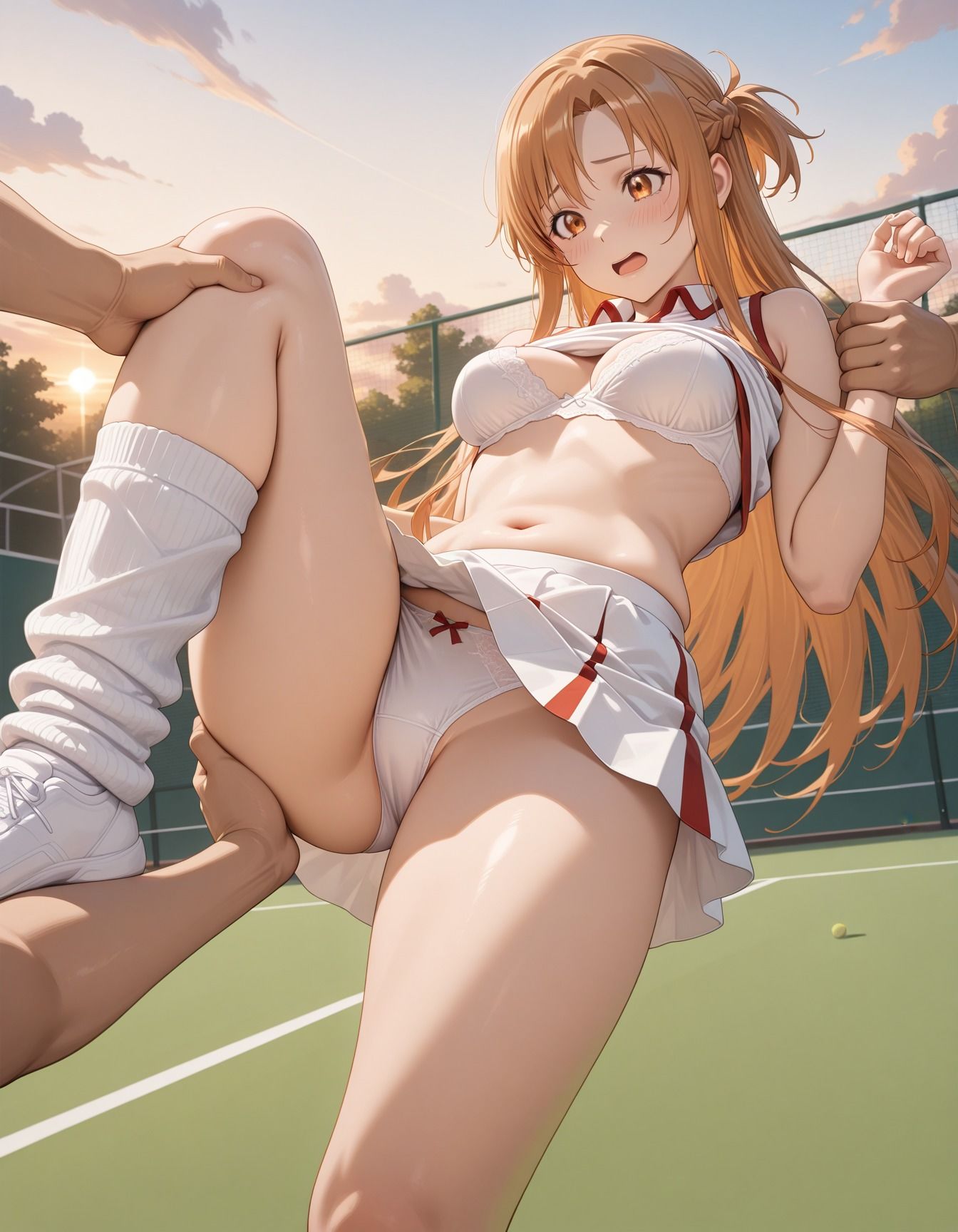 キモデブ達に輪●されたテニス少女 サンプル4ページ目