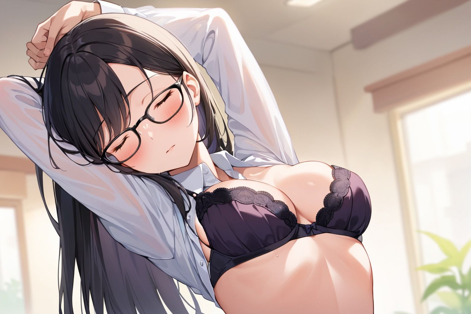 無気力美女にキモオタ絶倫男子が種付けピストンを繰り返す サンプル2ページ目