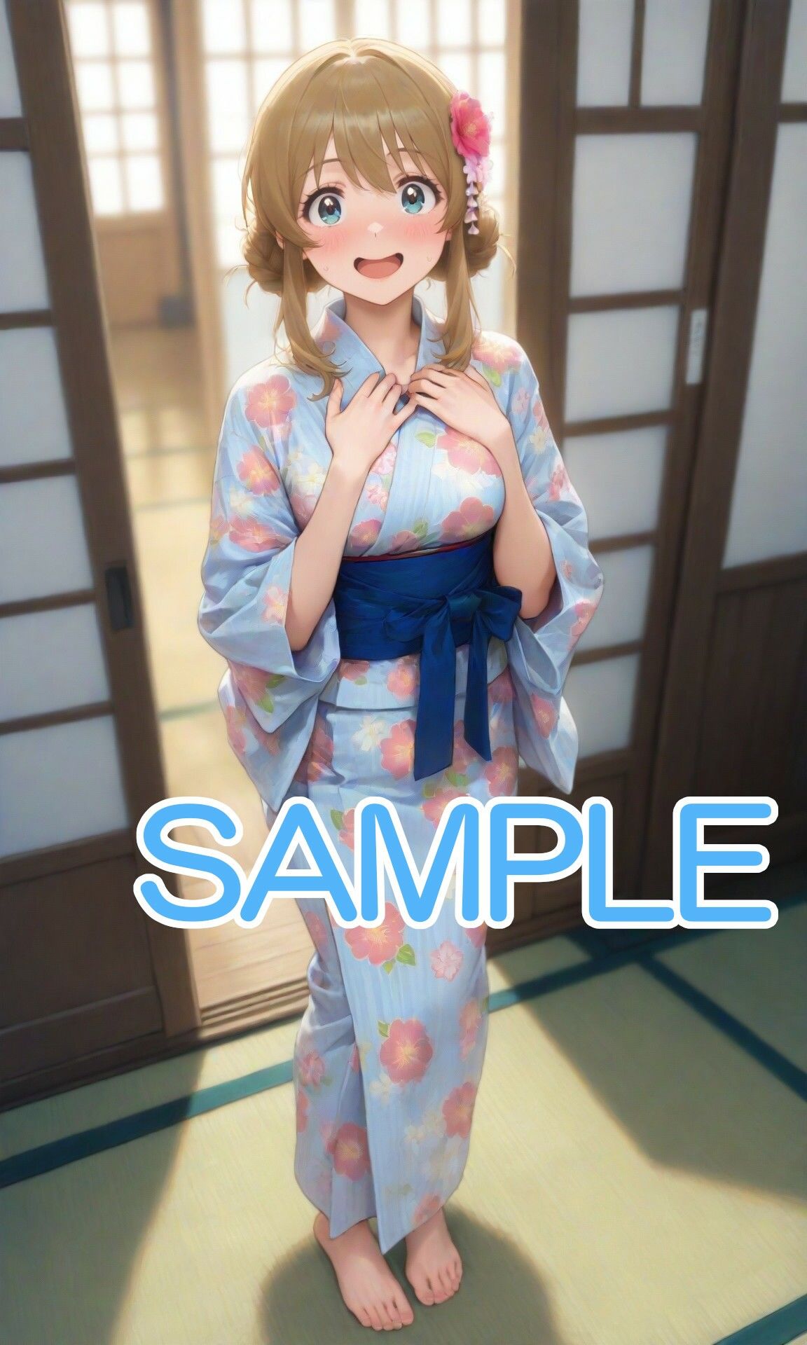 浴衣な女の子と和室で・・・ サンプル2ページ目