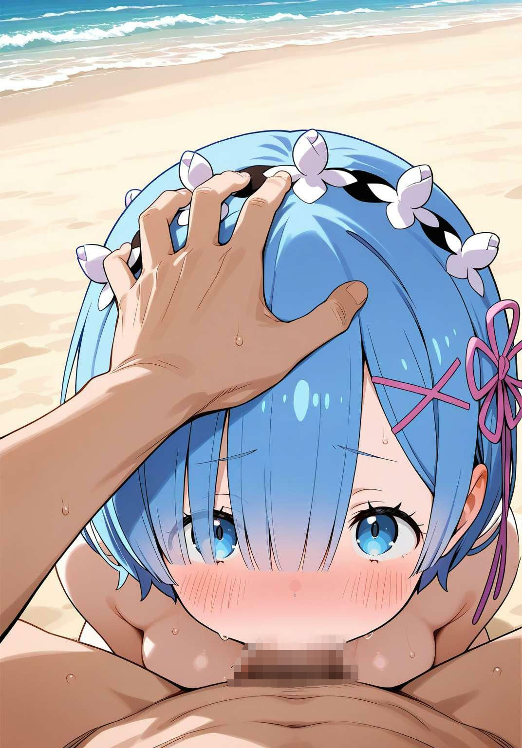 レム、浜辺でNTR サンプル3ページ目