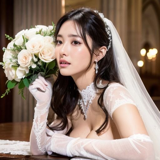 AI美女  エッチな花嫁 サンプル1ページ目
