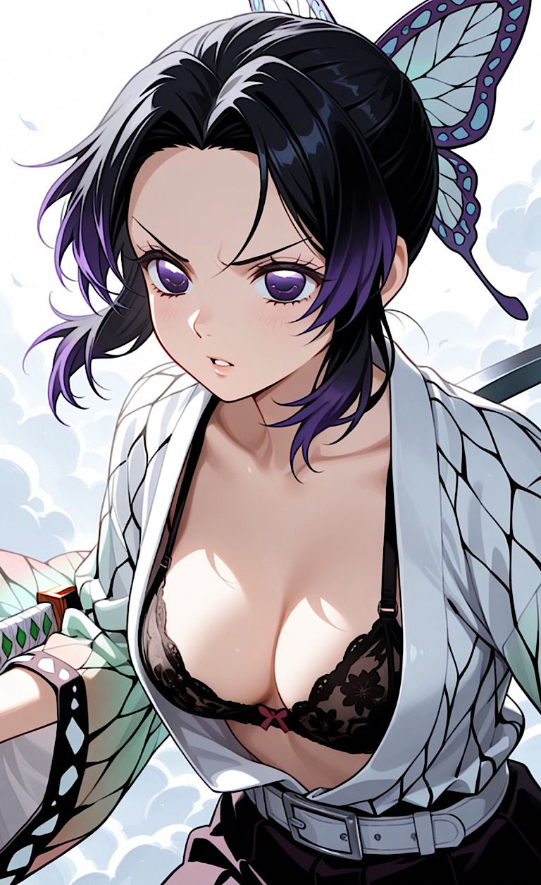 500枚【乳柱  胡蝶姉妹】透けの呼吸  乳の型  乳の舞・戯れ！！鬼◯の刃あの姉妹のいやらしい呼吸を体感せよ！ サンプル1ページ目