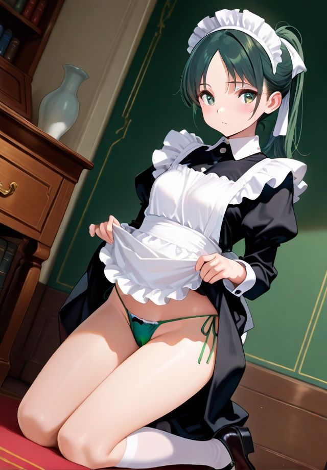 メイドのスカートめくり サンプル8ページ目
