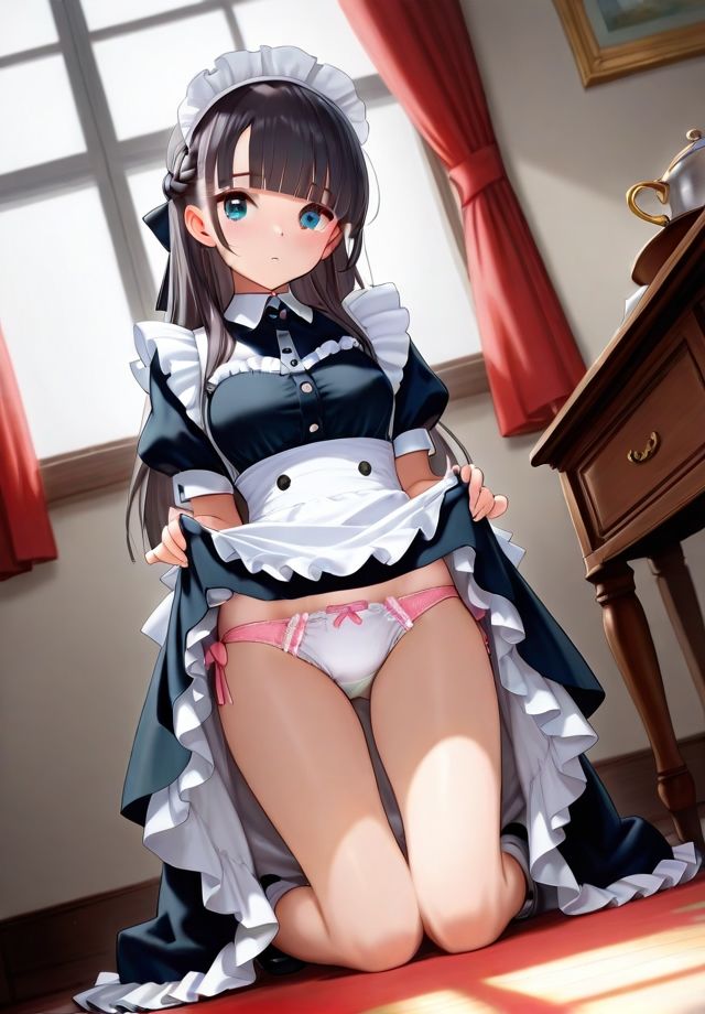 メイドのスカートめくり サンプル9ページ目