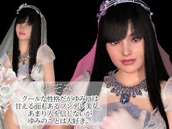 【百合】彼女と結婚してみた【初夜覗き見】 サンプル3ページ目