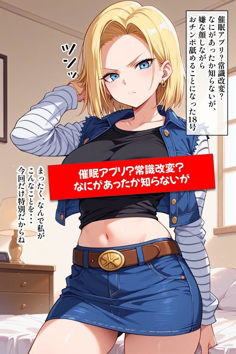 嫌な顔されながら18号におチンポ舐めてもらいたい サンプル1ページ目