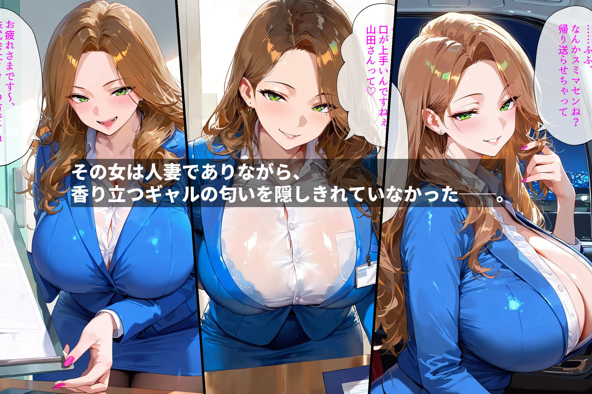 俺、人妻ギャルを寝取る。〜出張先で出会った女の顔が忘れられなくて〜 サンプル1ページ目