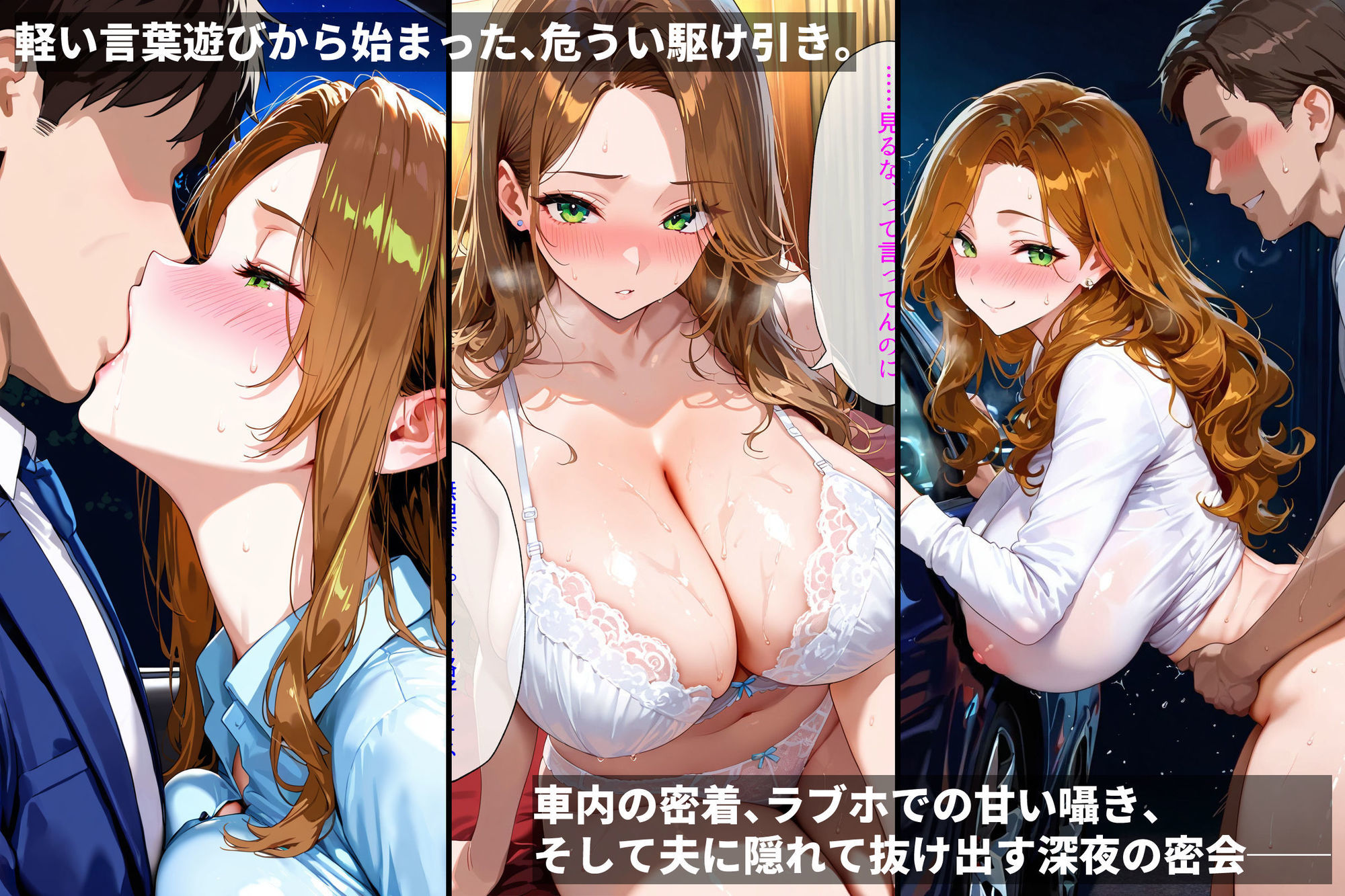 俺、人妻ギャルを寝取る。〜出張先で出会った女の顔が忘れられなくて〜 サンプル3ページ目