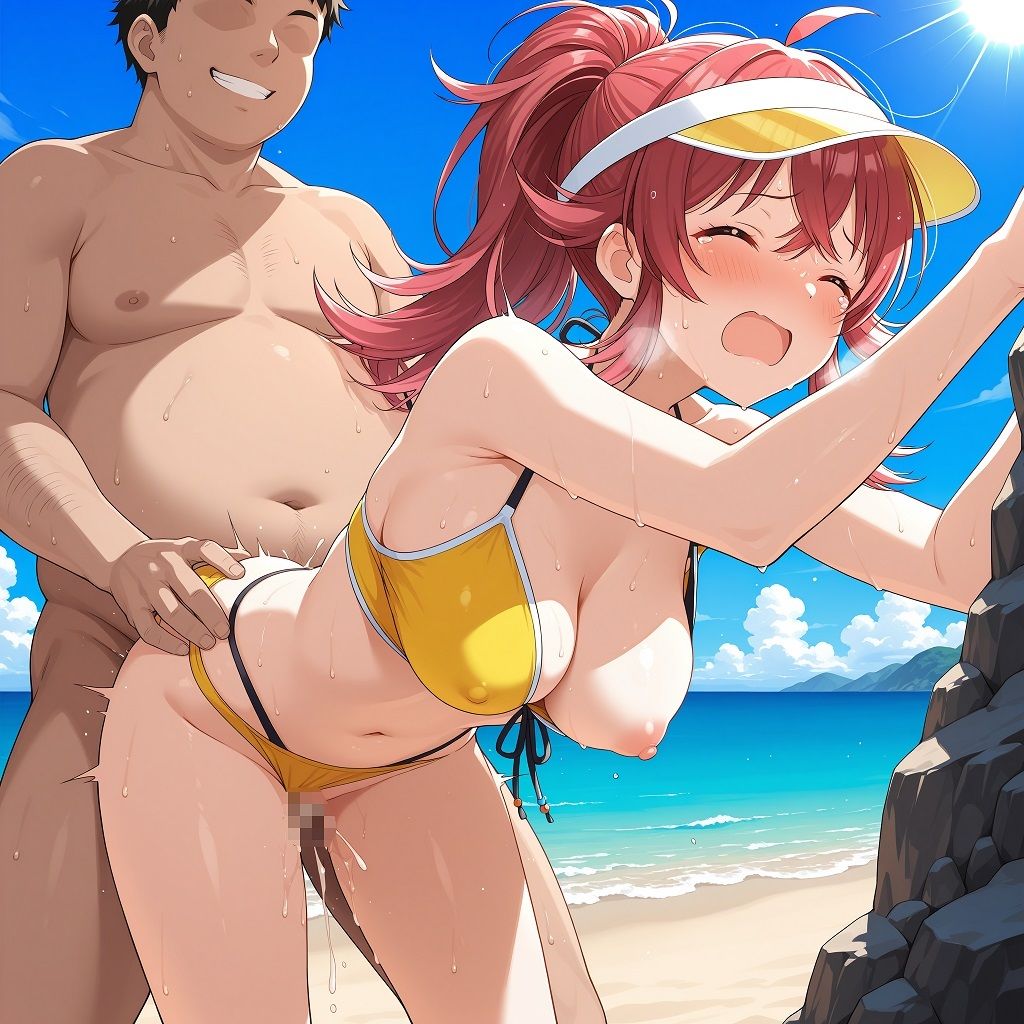 裏のお仕事がある海の家でバイトさせられることになったアイドル 小〇果穂編 サンプル4ページ目