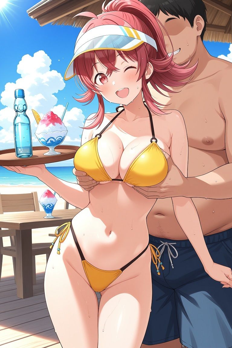 裏のお仕事がある海の家でバイトさせられることになったアイドル 小〇果穂編 サンプル5ページ目