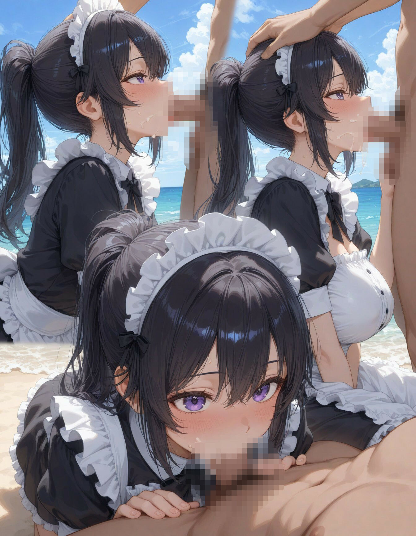 コスプレ美女の解放SEX -ビーチでエロボディ震わせて悶絶イキ- サンプル10ページ目