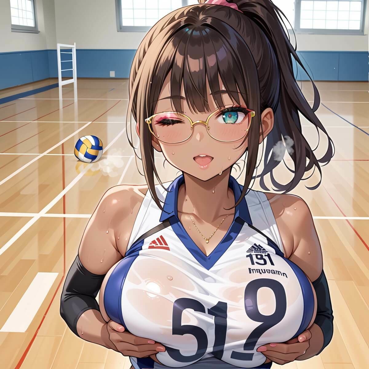 弱小ギャルバレー部の、秘密のえちえち特訓7！しっぽり210枚 サンプル2ページ目