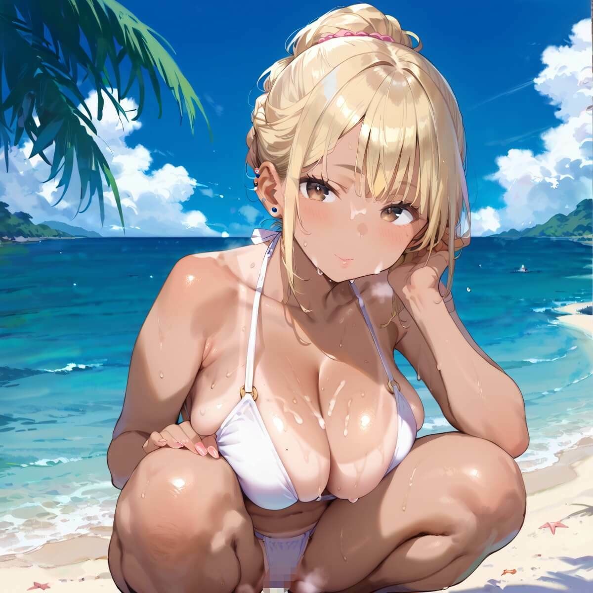 海でビキニギャルをナンパしてエッチ・210枚 サンプル6ページ目