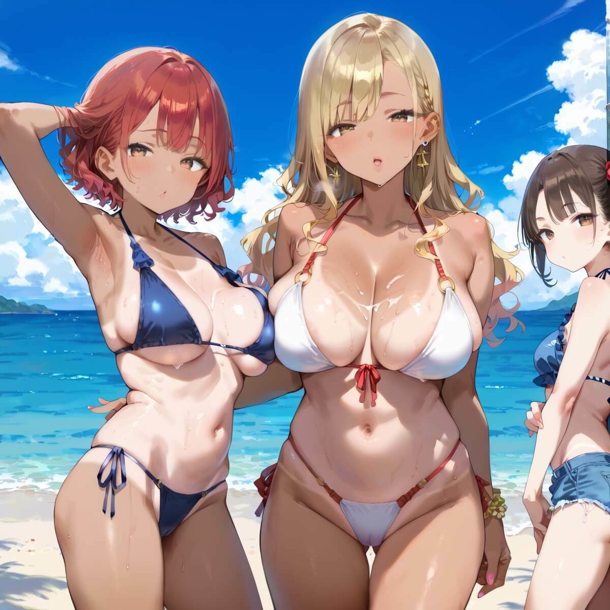海でビキニギャルをナンパしてエッチ2・210枚 サンプル9ページ目