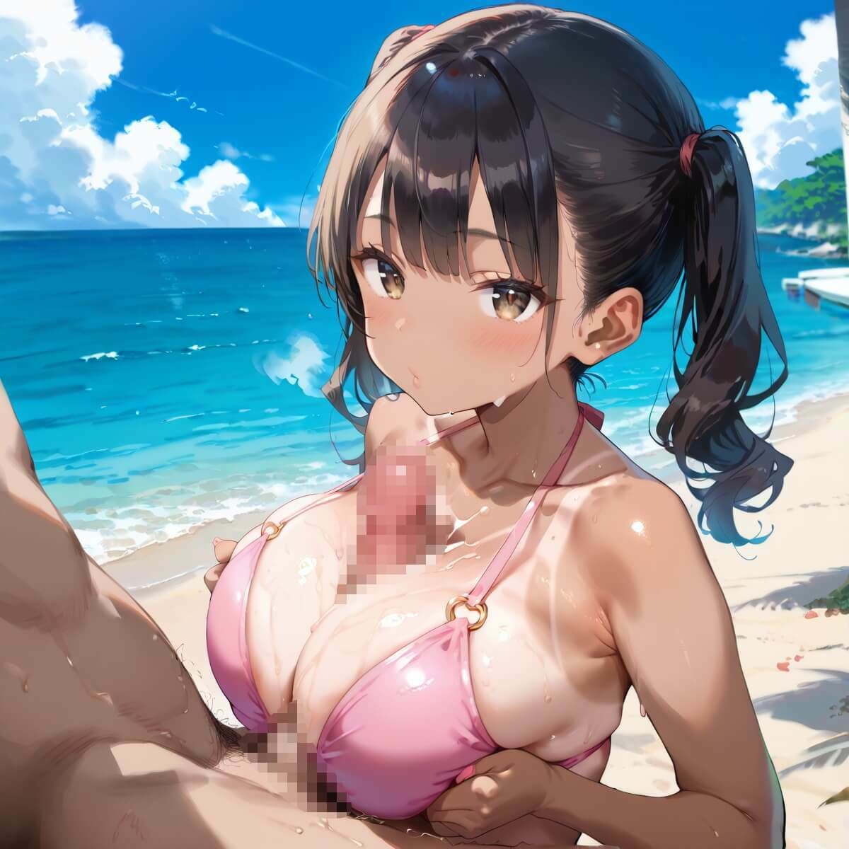 海でビキニギャルをナンパしてエッチ5・210枚 サンプル3ページ目